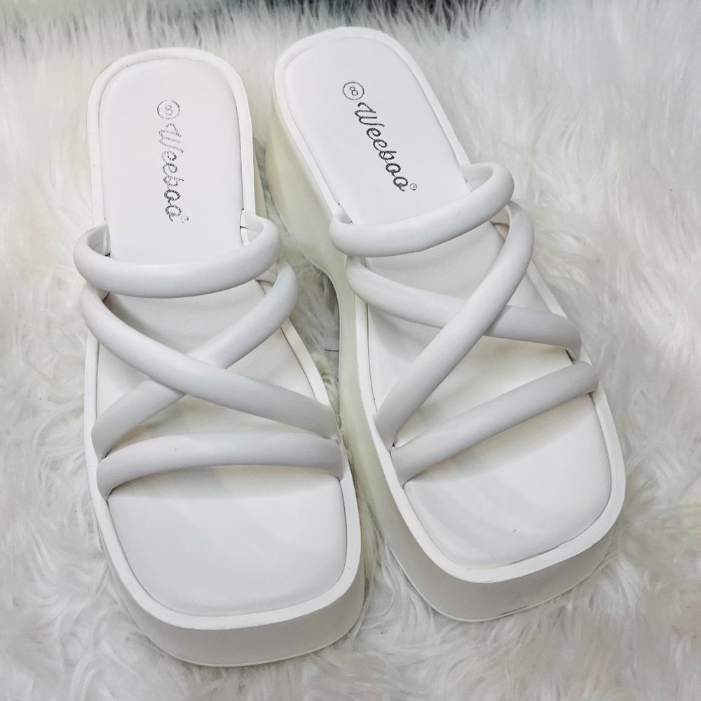 White Platform Sandals
